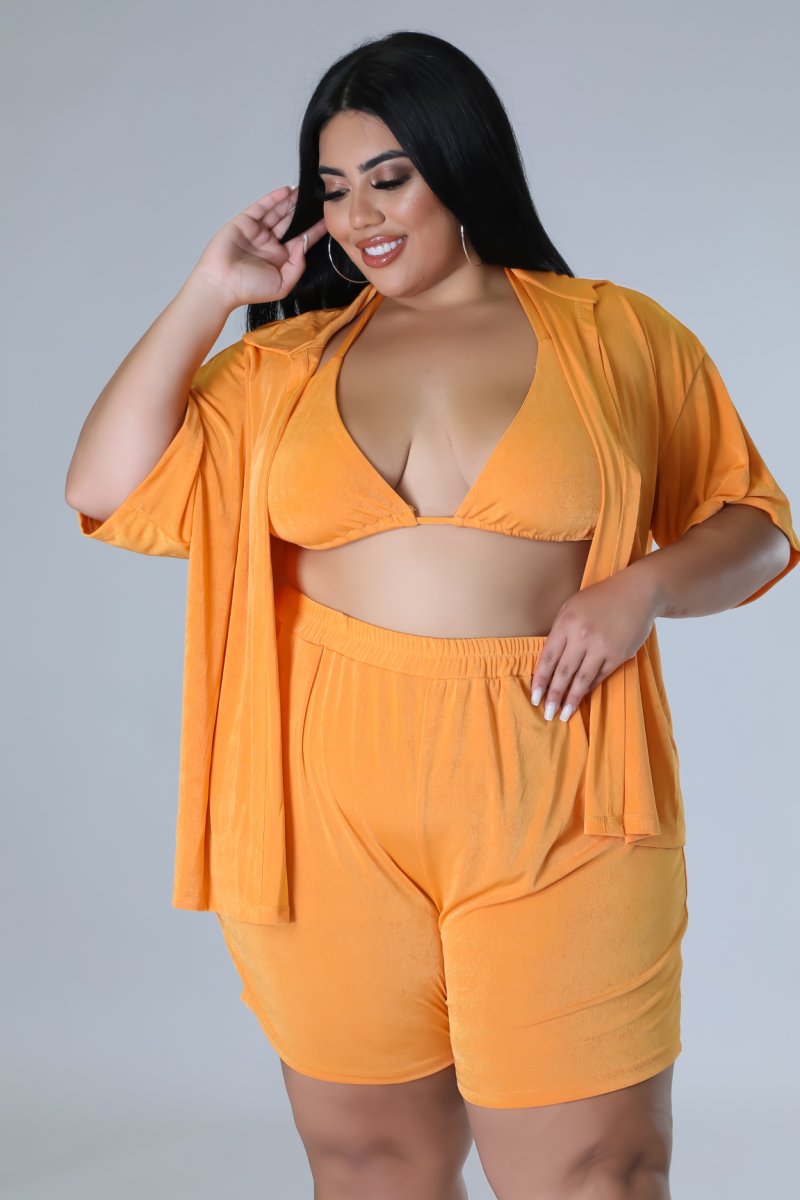 3pc Jasmine Days Short Set Plus