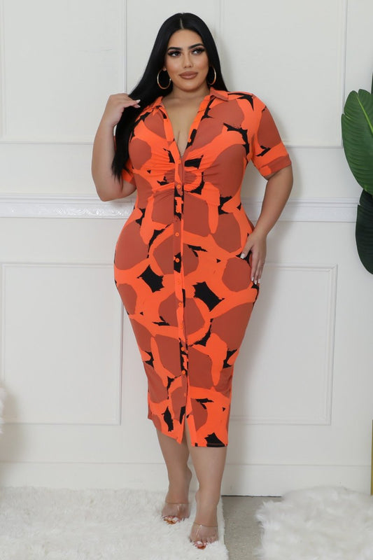 Soft Petals Dress Plus